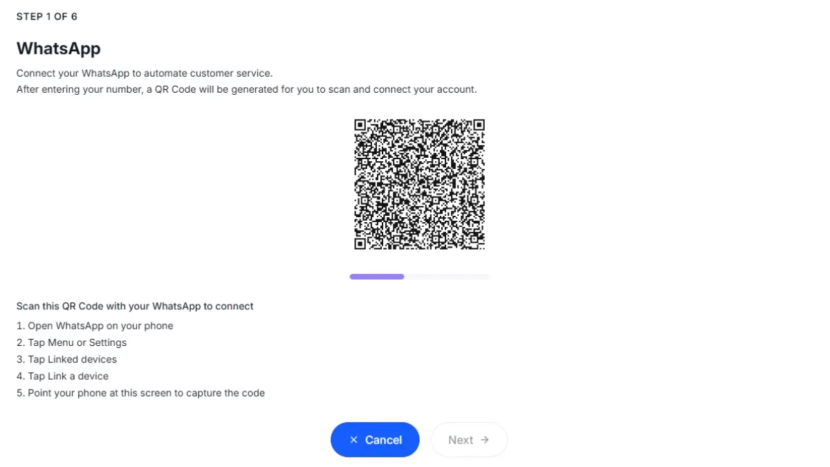 Connect your WhatsApp